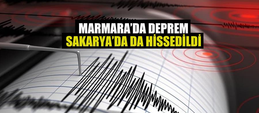 Marmara'da yaşanan deprem, Sakarya'da da hissedildi!