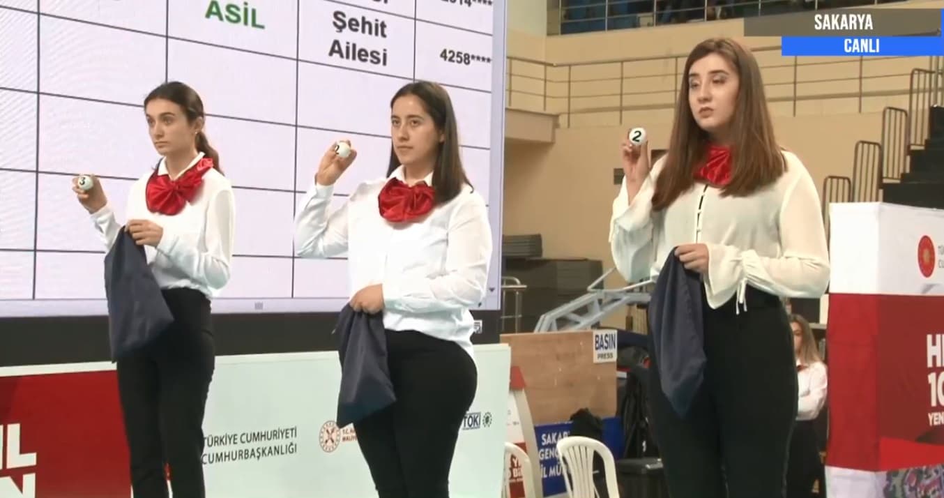Sakarya'da TOKİ kuraları çekiliyor