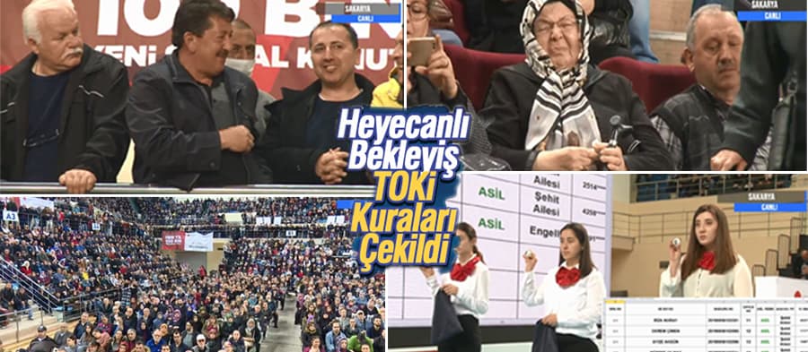 Sakarya'da TOKİ kuraları çekiliyor