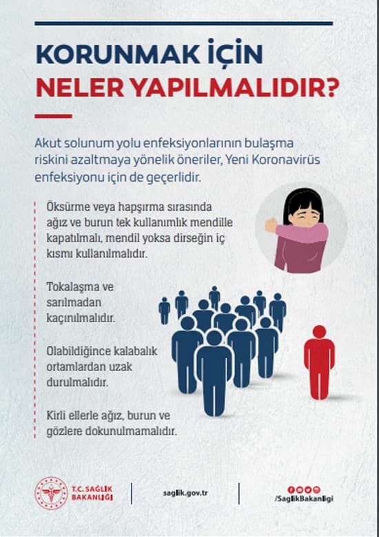 Bakanlık açıkladı; Korona virüsten korunma yolları