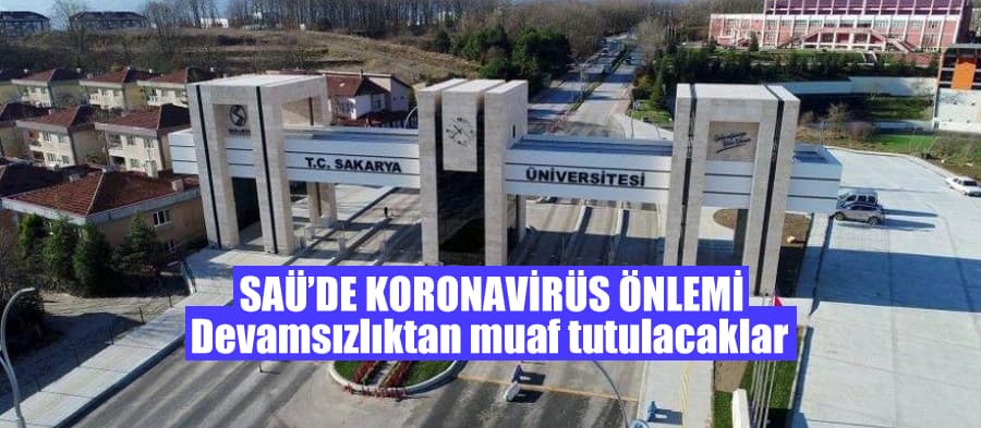 SAÜ'de koronavirüs önlemi