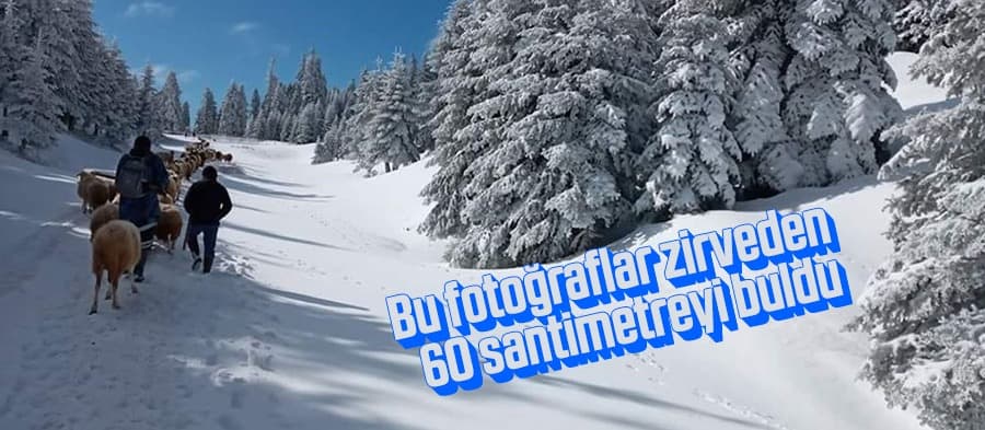 Kar kalınlığı 60 santimetreyi buldu