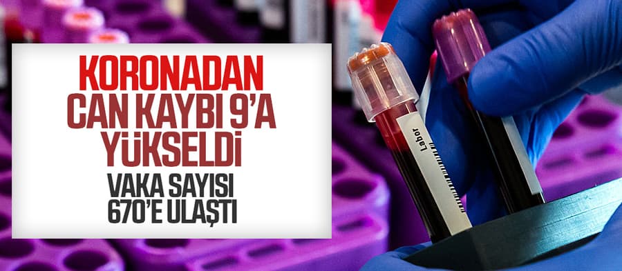 Koronavirüsten ölenlerin sayısı 9'a çıktı