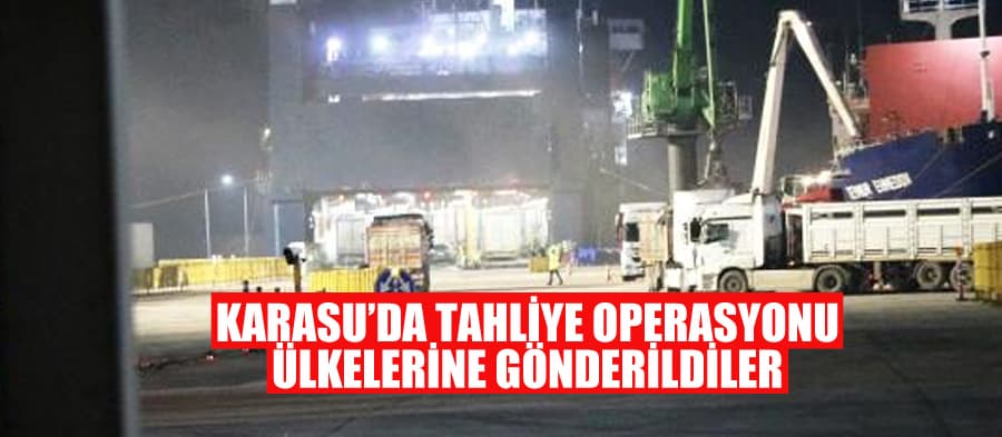 Karasu'da tahliye operasyonu
