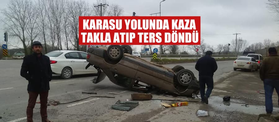 Karasu yolunda kaza:1 yaralı