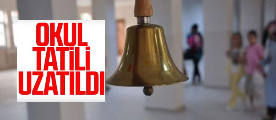 Okullara verilen ara 30 Nisan'a kadar uzatıldı