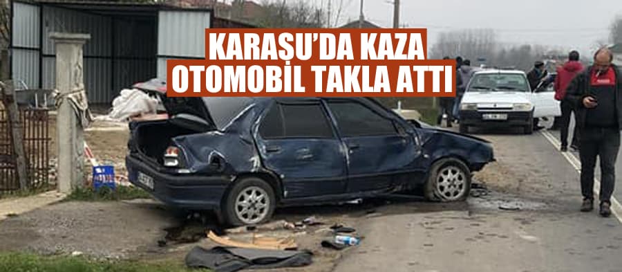 Otomobil takla attı:1 yaralı