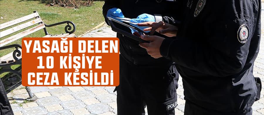 Yasağa uymayanlara ceza kesildi