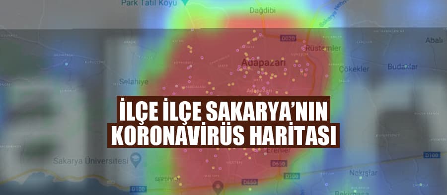 Sakarya'nın ilçe ilçe koronavirüs haritası
