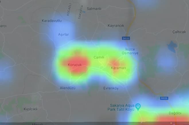 Sakarya'nın ilçe ilçe koronavirüs haritası