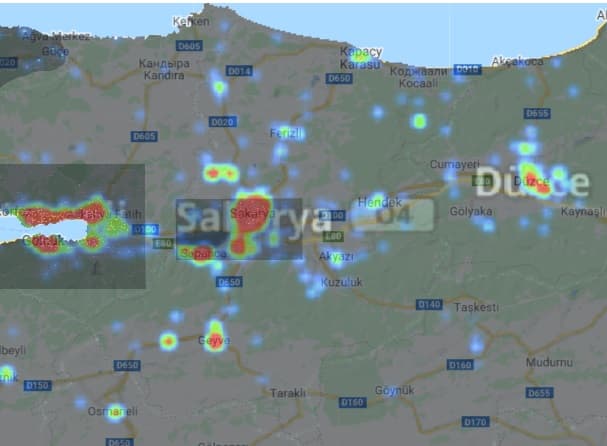 Sakarya'nın ilçe ilçe koronavirüs haritası