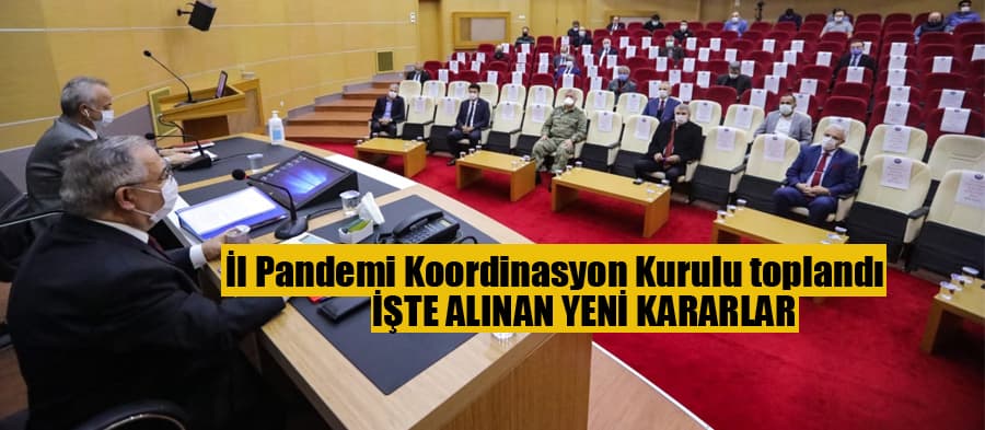 Pandemi kurulundan yeni kararlar