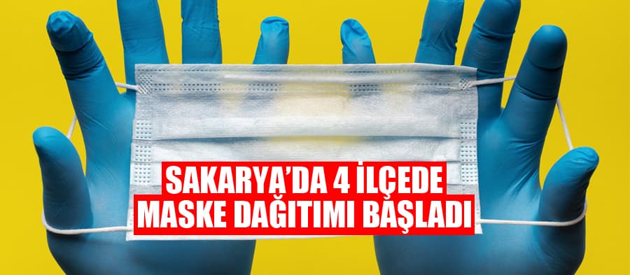 Sakarya'da ücretsiz maske dağıtımı başladı