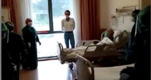 Sakarya'da koronayı yenen hastalar alkışlarla uğurlandı