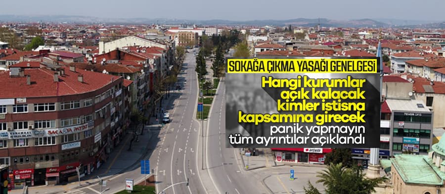 Yeni sokağa çıkma yasağı genelgesi