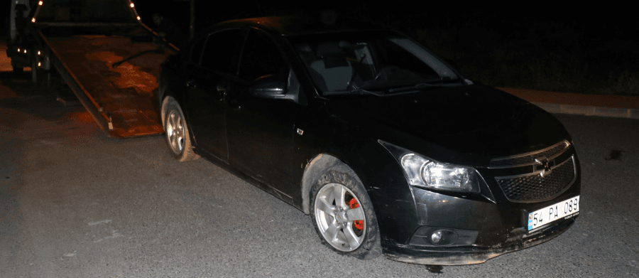 Polisten kaçarken tarlaya yuvarlandı