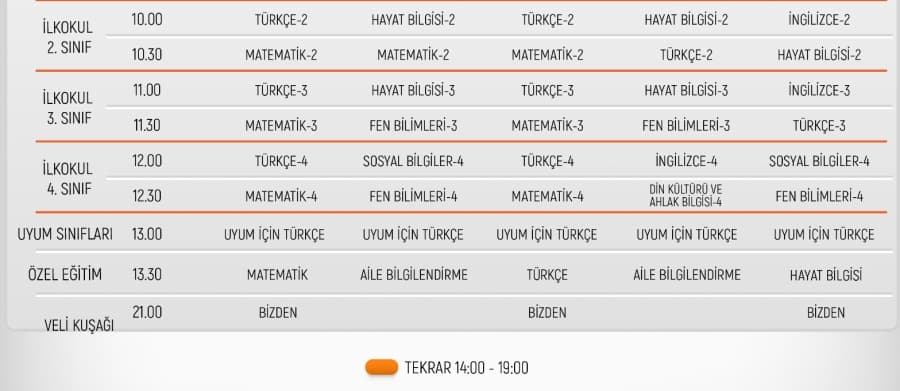 Sakarya Milli Eğitim Müdürlüğü (MEM) Eba tv ders programlarını yayınladı.