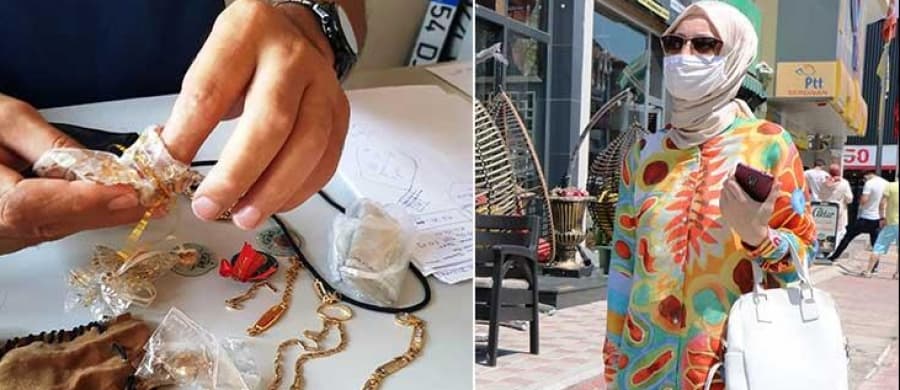 Bulduğu altın ve para dolu çantayı polise teslim etti