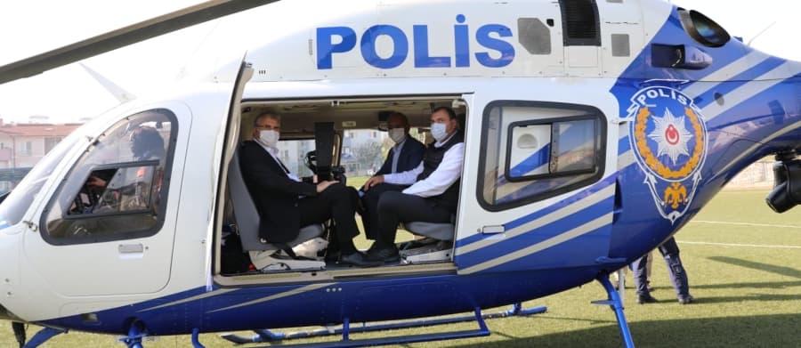 Şampiyonayı havadan denetlediler