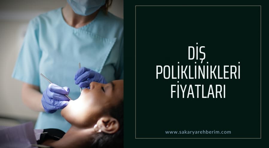 <p><img alt="" src="https://www.sakaryarehberim.com/pictures/haber_detay/resim210854wzHEd.jpeg" /></p>

<p><strong>DİŞ POLİKLİNİĞİ FİYATLARI</strong></p>

<p>Diş ve muayene fiyatları ve tedavi &uuml;cretleri yıllık olarak T&uuml;rk Diş Hekimleri Birliği tarafından belirlenmektedir. Genel olarak hastalara uygun şekilde fiyatlar belirlenmekte olup işlemlerin detayına g&ouml;re fiyatlar artmaktadır. İmplant, dolgu, beyazlatma, diş &ccedil;ekimi gibi t&uuml;m işlemlerin fiyatları birbirinden farklı olmaktadır.&nbsp;</p>

<p>Sakarya&#39;da yaşıyor ve diş problemi &ccedil;ekiyorsanız sakaryarehberim.com adresimizde&nbsp;bulunan &#39;<a href="https://www.sakaryarehberim.com/a/dis-poliklinikleri-ve-dis-hekimleri">diş poliklinikleri</a>&#39; sekmesinden, tercih ettiğiniz diş polikliniği ile iletişime ge&ccedil;erek bir muayene saati isteyebilir ve diş probleminizi &ccedil;&ouml;zmek i&ccedil;in bir adım atabilirsiniz.</p>