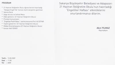 Engelliler Haftası 12 Mayıs'ta AKM'de Kutlanacak