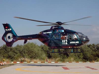 Annenin İmdadına Ambulans Helikopter Yetişti