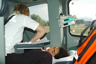 Annenin İmdadına Ambulans Helikopter Yetişti