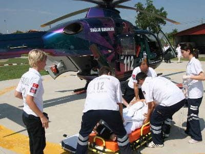Helikopter Ambulanslar İş Başında