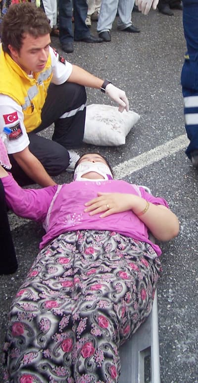 Hastane Önünde Trafik Kazası: 1 Yaralı 