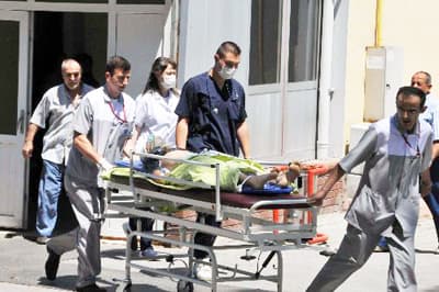 6 Metre Yükseklikten Yere Çakıldı