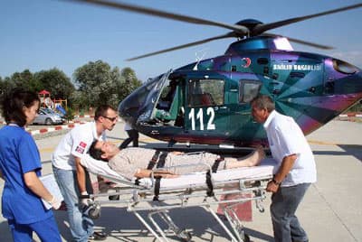 Hava Ambulansı İş Başında