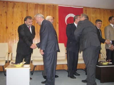 İlçe Protokolü Müftülük Toplantı Salonunda Bayramlaştı