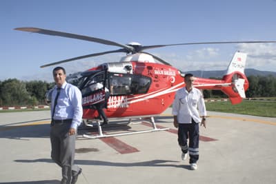 Beyin Kanaması Geçirdi Umudu Hava Ambulansı Oldu