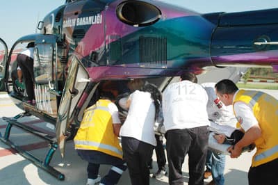 Ambulans Helikopter, Melahat Hanım(83) İçin Havalandı