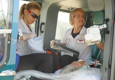Ambulans Helikopter, Melahat Hanım(83) İçin Havalandı