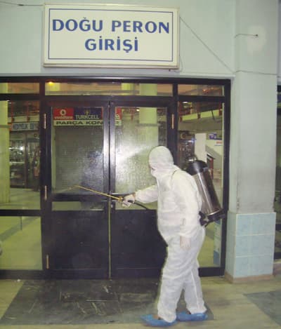 Şehirler Arası Otobüs Terminali, Dezenfekte Edildi
