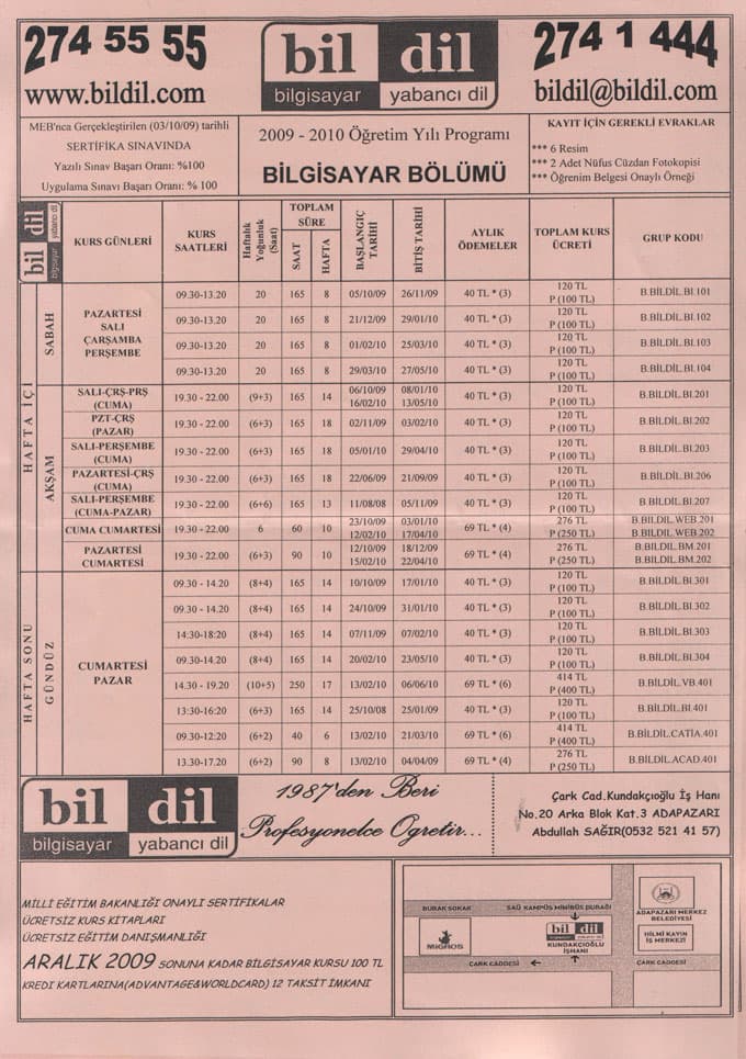 Bildil, Başarılı Öğrencilerini Sertifikalandırdı