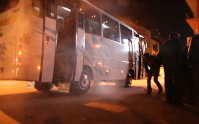 Yolcu Midibüsünde Çıkan Duman Korkuya Neden Oldu