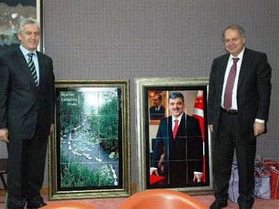 İspiroğlu, Mustafa İsen'i Ziyaret Etti