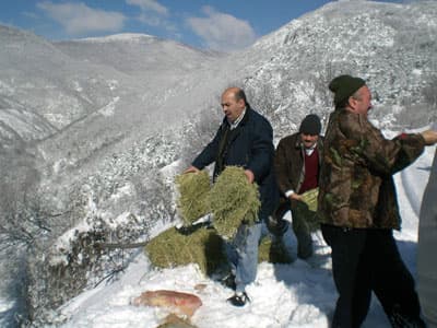 Çevre ve Orman İl Müdürlüğü Doğaya Yem Bıraktı