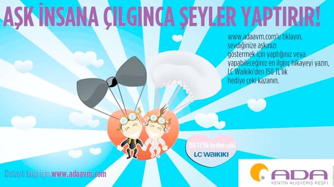 En Çılgın Aşk Hikayesine ADA AVM'den Hediye