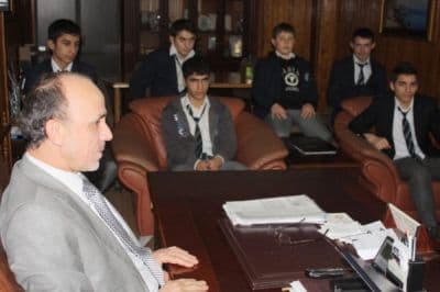 Yunus Emre ÇPL Güreşçilerinden Öztürk'ü Ziyaret