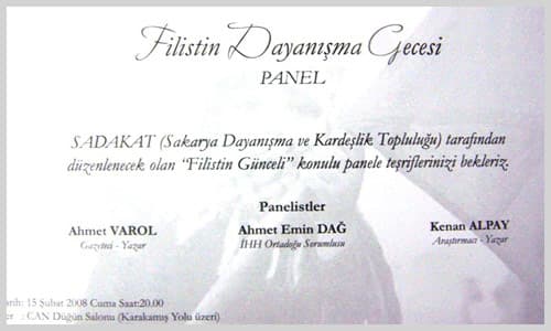 Filistin&#8217;e Acil Destek Kampanyası