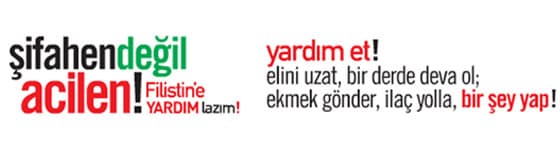 Şifahen Değil Acilen Yardım!