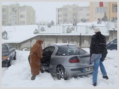 Adapazarı'ndan Kar Manzaraları