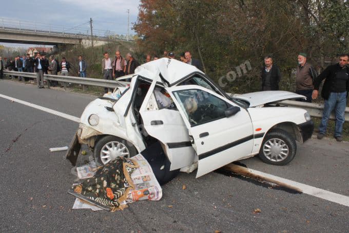 TEM 'de Kaza: 2 Ölü 1 Yaralı