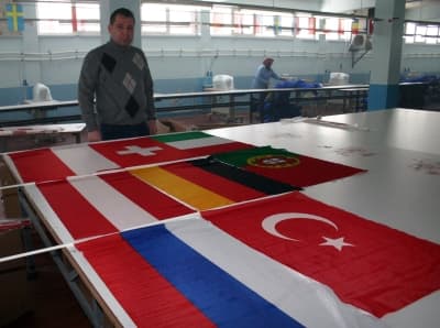 Euro 2008 İçin 400 Bin Türk Bayrağı Üretildi 