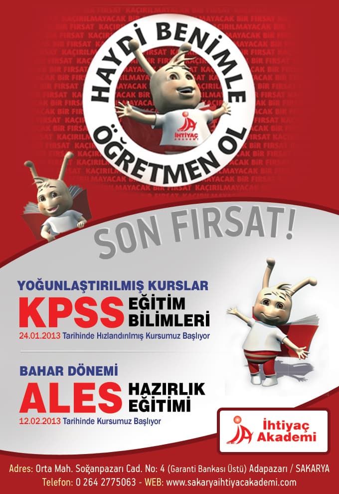 KPSS Eğitim Bilimleri Kursları İçin Son Fırsat!
