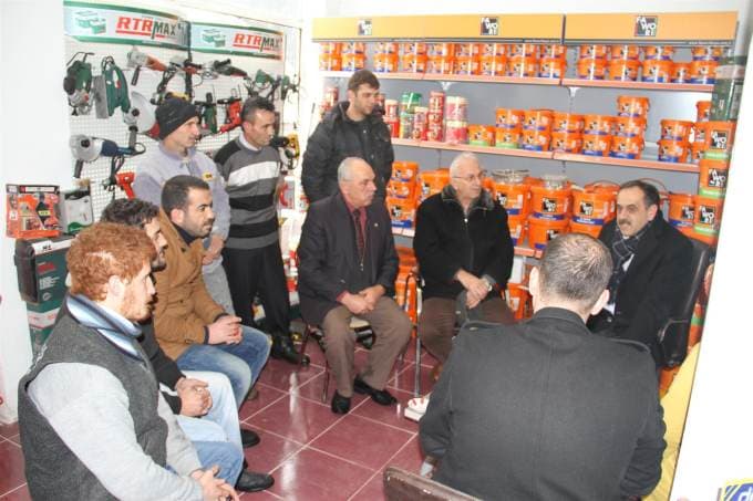 Başkan Yazıcı esnaf ziyaretinde