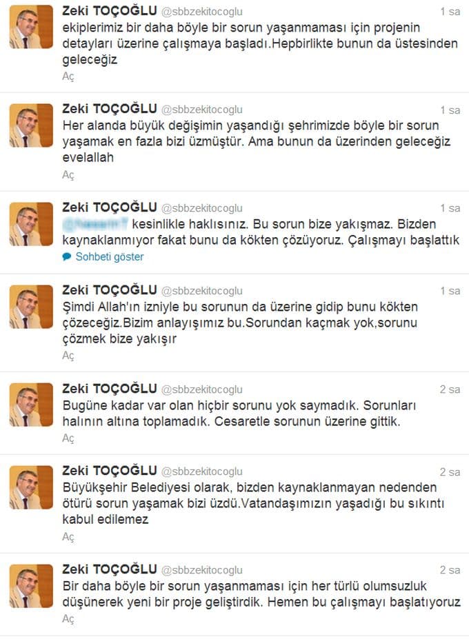 Zeki Toçoğlu su kesintisiyle ilgili neler söyledi?